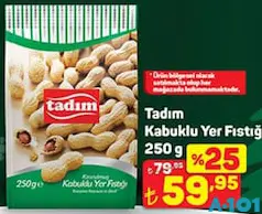 TADIM KABUKLU YER FISTIĞI 250 G fiyat ve kampanya bilgisi